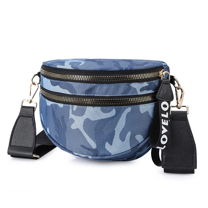 Camouflage Waterproof Nylon Waist Bag for Women
