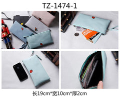 Women's Fruit Cartoon Wallet Soft Leather Handle Bag