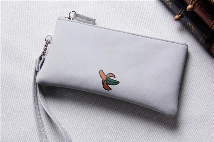 Women's Fruit Cartoon Wallet Soft Leather Handle Bag