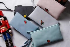 Women's Fruit Cartoon Wallet Soft Leather Handle Bag