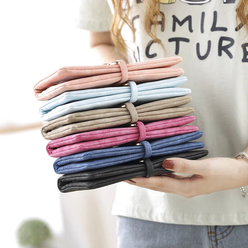 Women's Long Wallet with Frosted Buckle