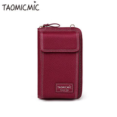 Women's Long Clutch Bag Large Capacity Wallet Zipper Shoulder Bag