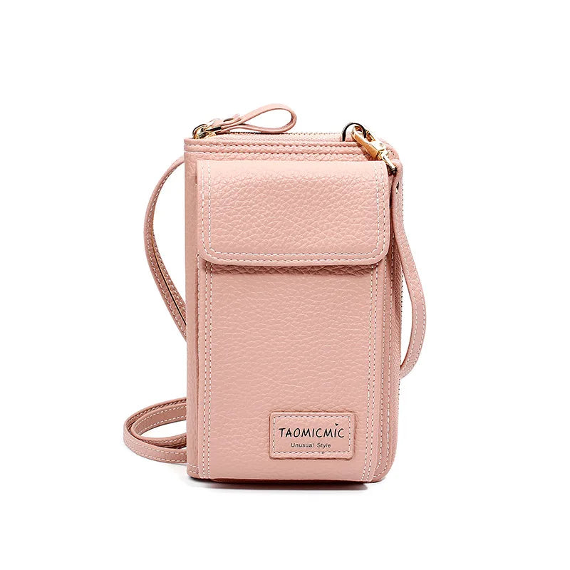 Women's Long Clutch Bag Large Capacity Wallet Zipper Shoulder Bag