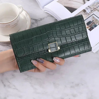 Women's Long Hand Wallet PU Multi-card Slot Large-capacity
