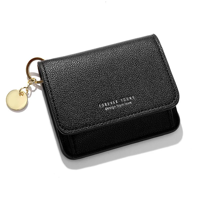 Women's Short Purse Japanese Mini Three Fold Small Wallet