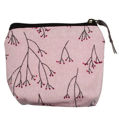 Women's Large Capacity Canvas Wallet Pug Purse with Key Bag