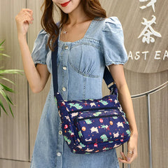 Waterproof Nylon Dumpling Bag for Women, Large-capacity