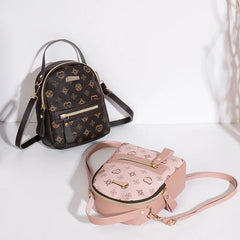 Pink Work Backpack & Commuter Purse, Adjustable Strap