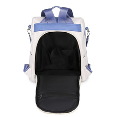Women's PU Leather School Backpack Large Capacity Casual Backpack