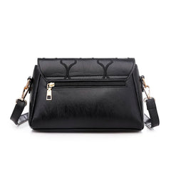 Women's Small Shoulder Bag Embossed Square Messenger Bag