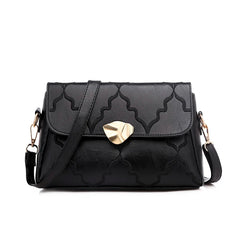 Women's Small Shoulder Bag Embossed Square Messenger Bag