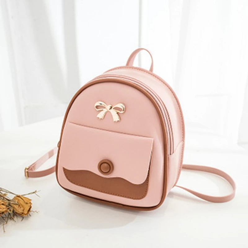 Casual Contrast Shoulder Strap Women's Multi-function Bag
