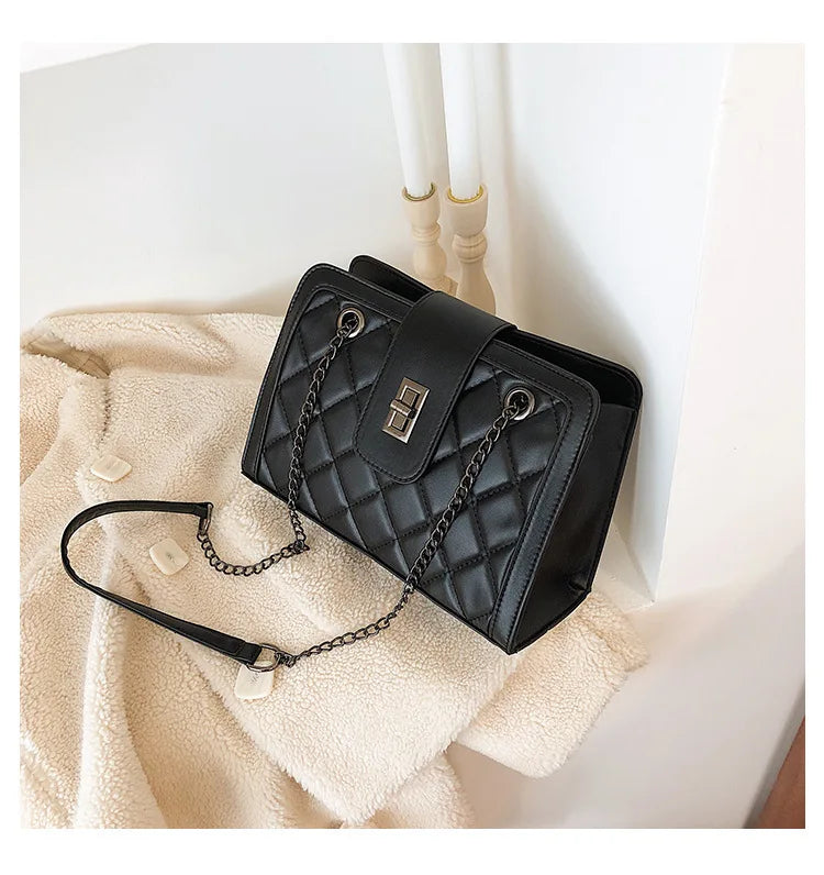 Women's Embroidery Chain Bag Hand-held Single Shoulder Messenger Bag