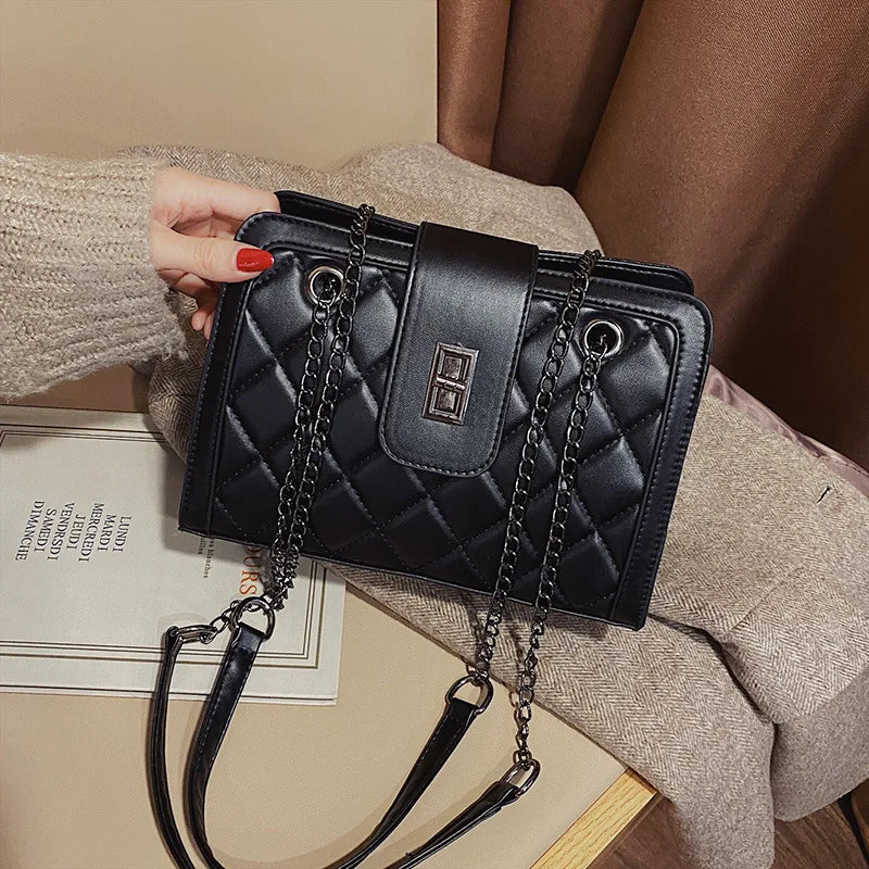 Women's Embroidery Chain Bag Hand-held Single Shoulder Messenger Bag