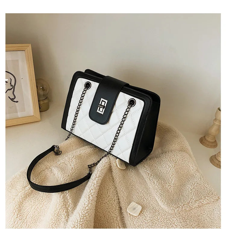 Women's Embroidery Chain Bag Hand-held Single Shoulder Messenger Bag