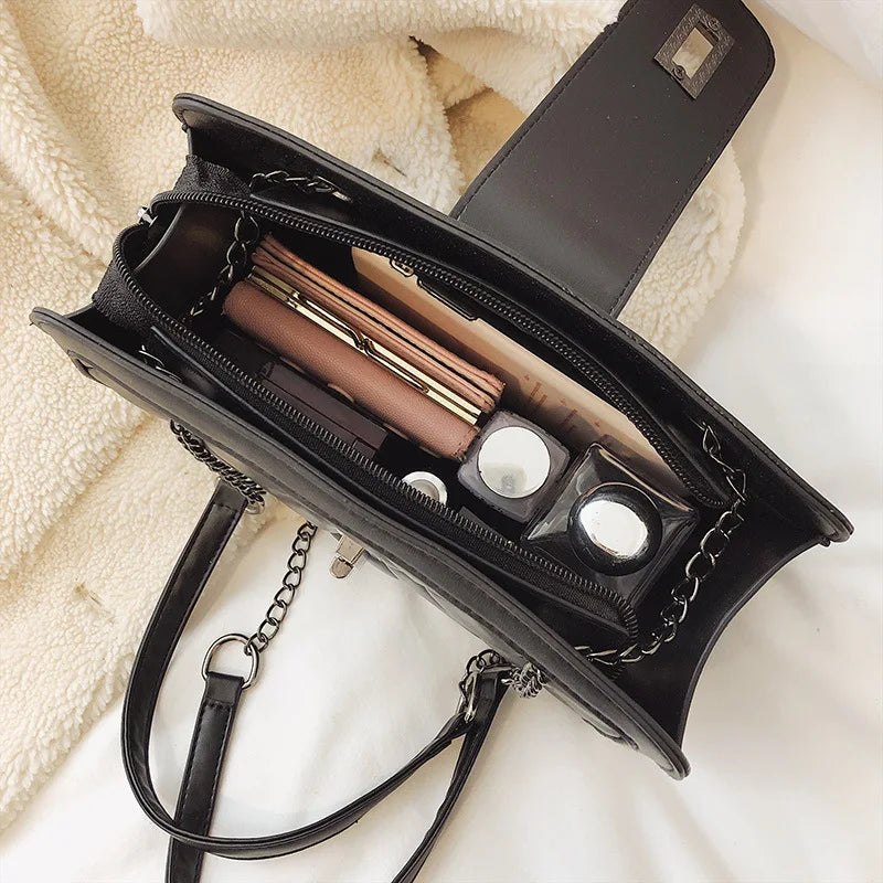 Women's Embroidery Chain Bag Hand-held Single Shoulder Messenger Bag