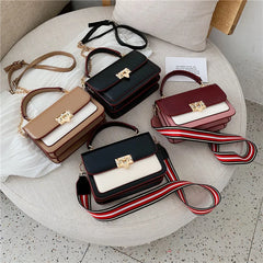 Women's Small Square Bag PU Leather Shoulder Bag Messenger Bag