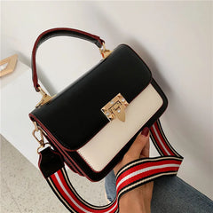 Women's Small Square Bag PU Leather Shoulder Bag Messenger Bag
