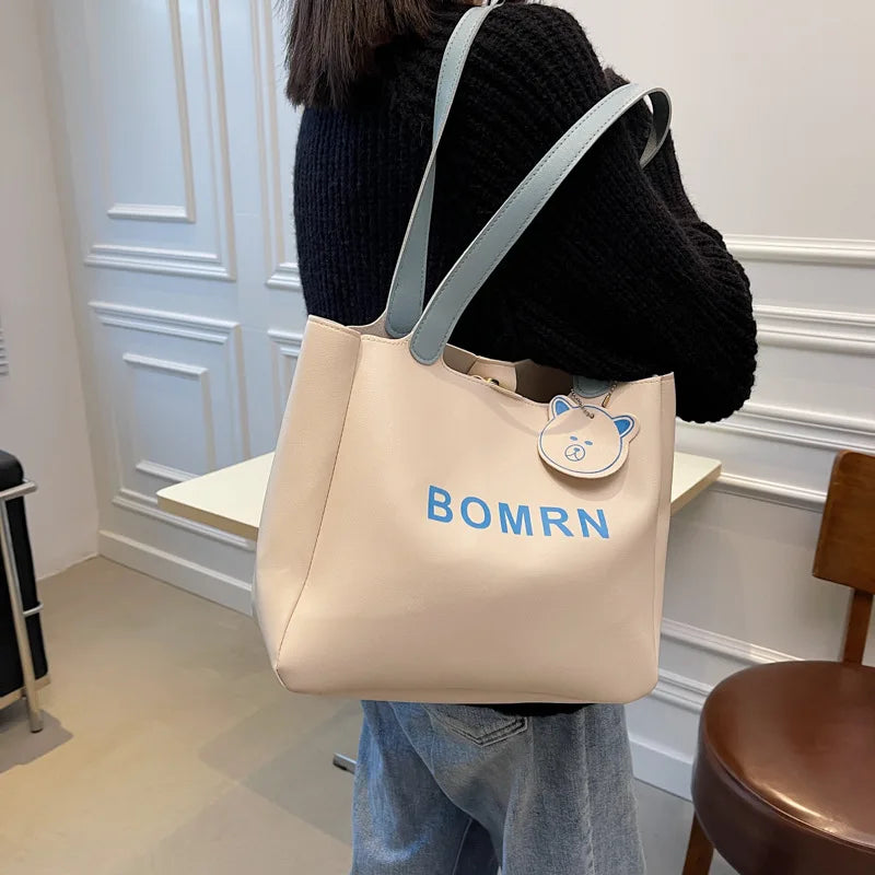 Large Capacity Soft Handbag Women's Shoulder Bag