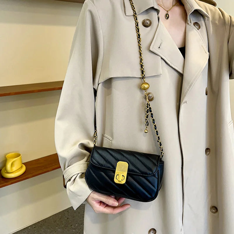 Women's Qiuling Chain Bag Messenger Bag Small Square Bag