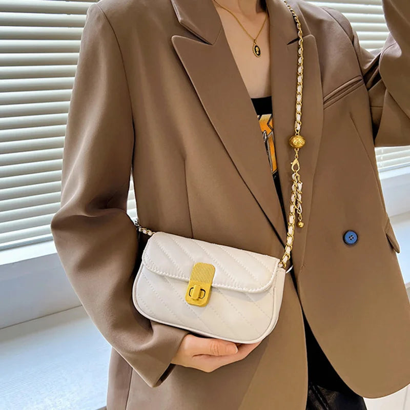 Women's Qiuling Chain Bag Messenger Bag Small Square Bag