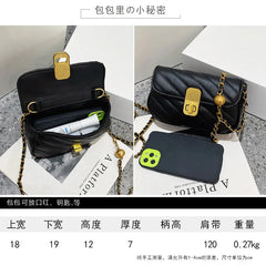Women's Qiuling Chain Bag Messenger Bag Small Square Bag
