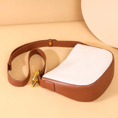 Leather Bucket Bag Women Shoulder Handbag Purse