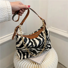 Women's Chain Shoulder Bag Casual Underarm Bag
