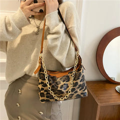 Women's Chain Shoulder Bag Casual Underarm Bag