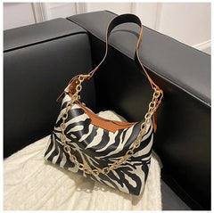 Women's Chain Shoulder Bag Casual Underarm Bag