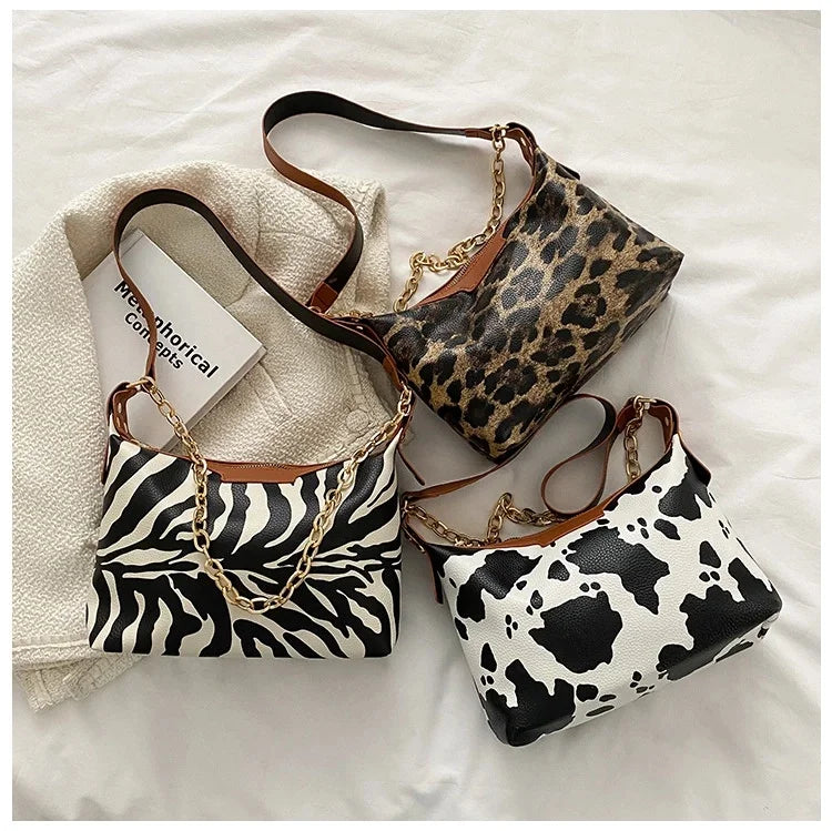Women's Chain Shoulder Bag Casual Underarm Bag