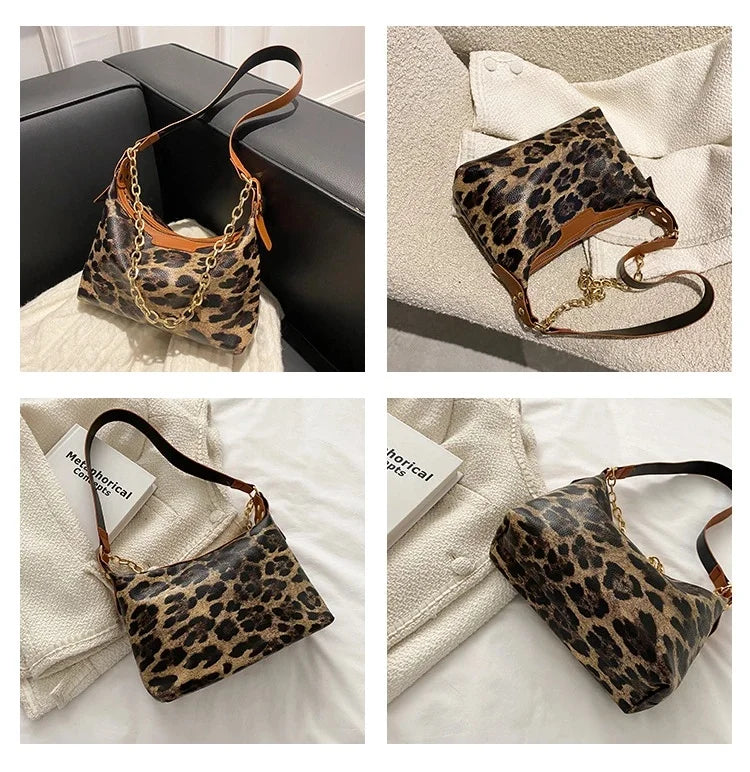 Women's Chain Shoulder Bag Casual Underarm Bag