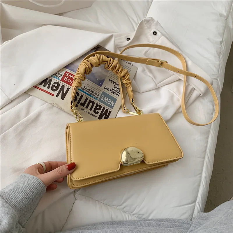 Women's Fold Portable Small Square Bag Crossbody Shoulder Bag