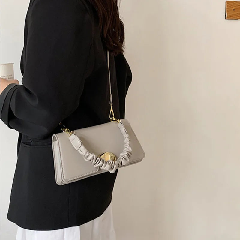 Women's Fold Portable Small Square Bag Crossbody Shoulder Bag