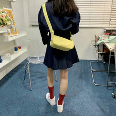Women's Candy Portable Hand Bag Zipper One-Shoulder Diagonal Bag