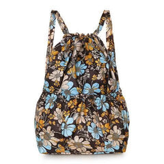 Women's Nylon Bundle Pocket Backpack for Outdoor Sports