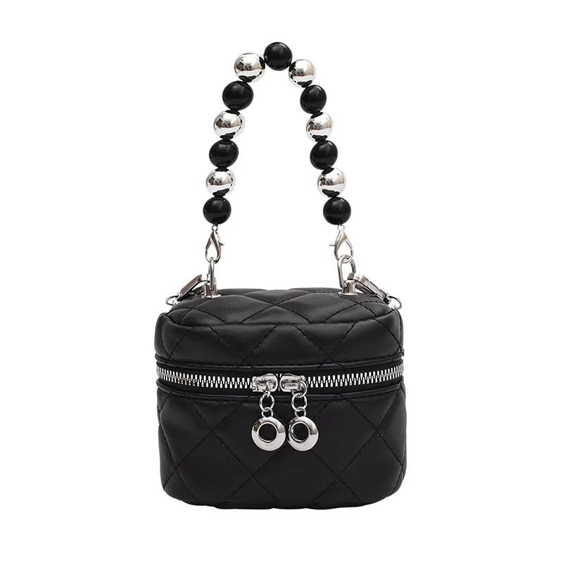 Women's Pearls Chain Mini Handbag Single Shoulder Messenger Bag