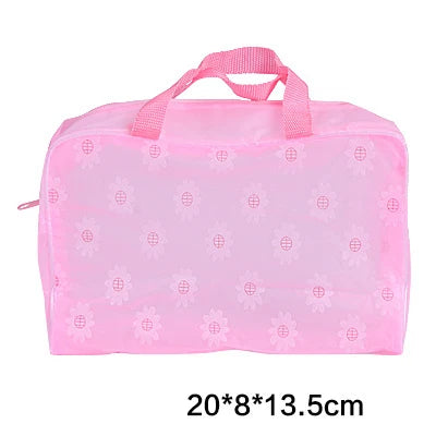 Women's Portable Travel Wash Bag Waterproof Cosmetic Storage Beauty
