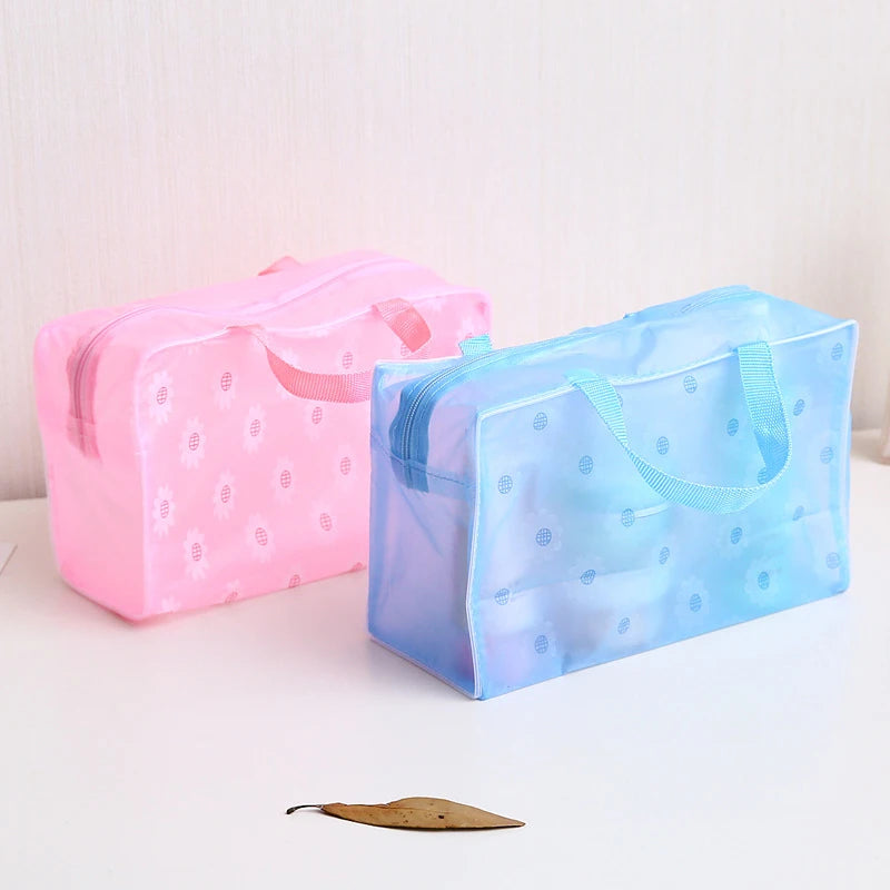 Women's Portable Travel Wash Bag Waterproof Cosmetic Storage Beauty
