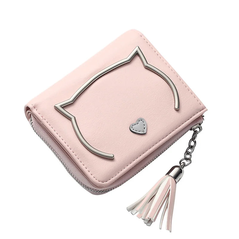 Women's Lovely Small Fresh Two-Fold Change Purse