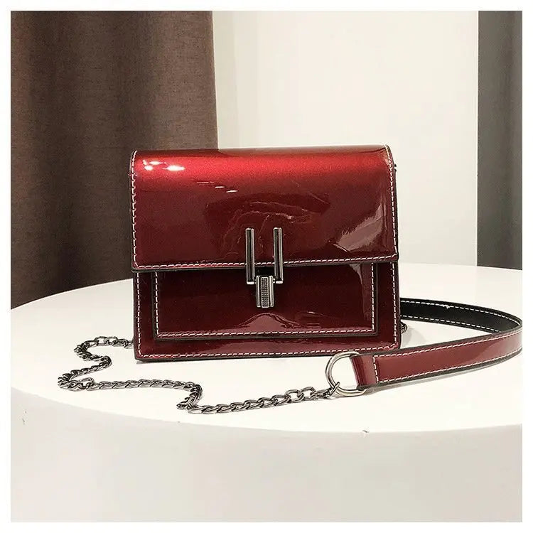Women's Small Bag Mirror Chain Shoulder Messenger Bag