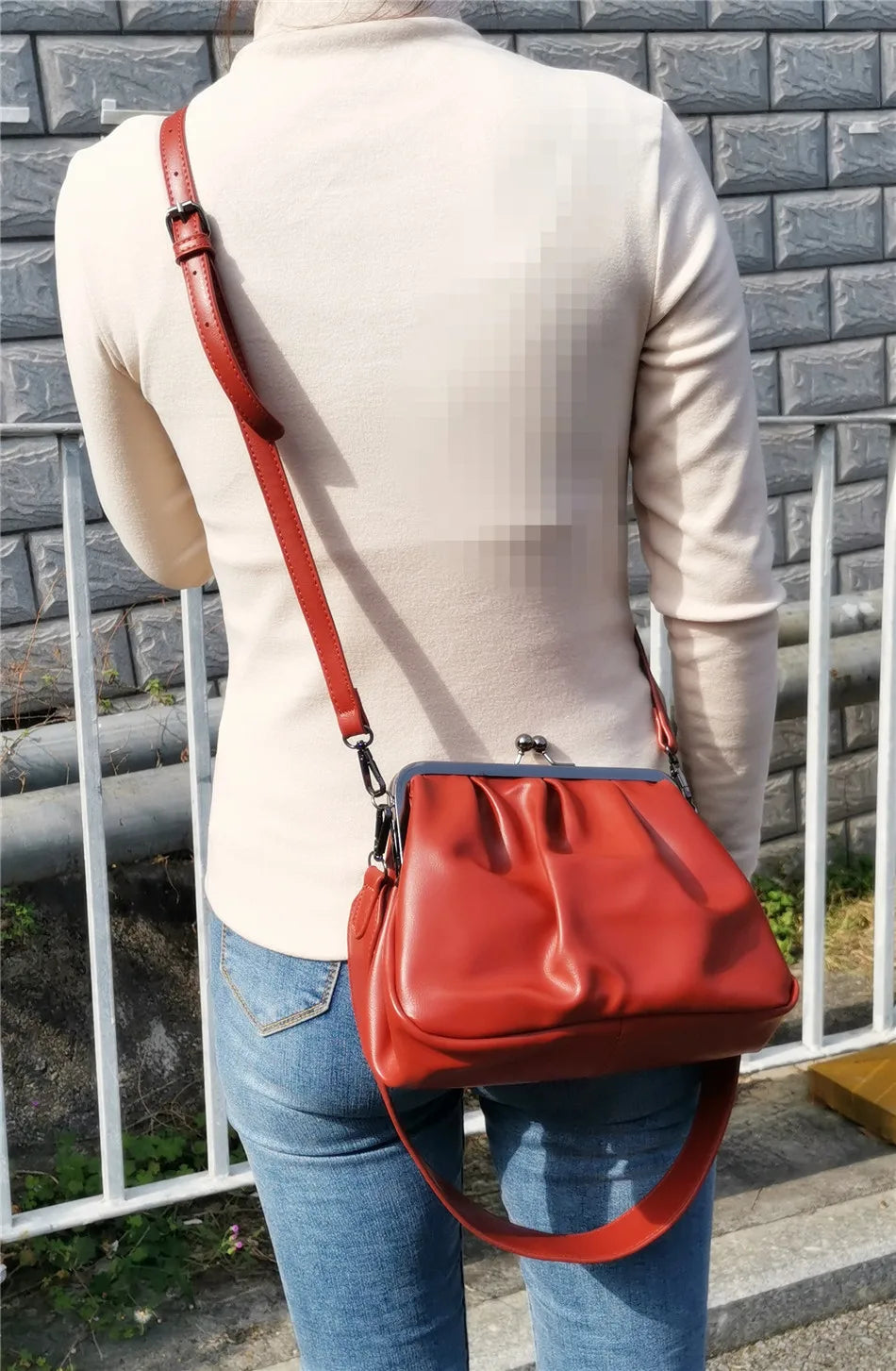 Vintage PU Leather Ladies Handbag Crossbody Shoulder Bag