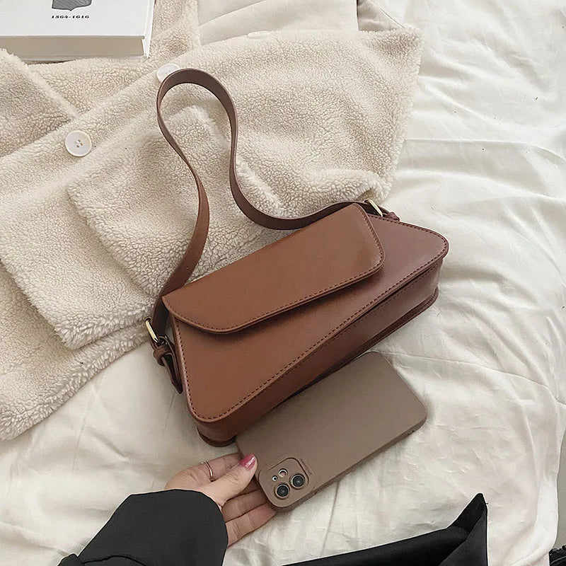 Women's Leather Shoulder Bag Crossbody Winter Purse