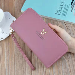 Women's Long Antlers Print Clutch Bag with Hand Strap