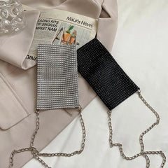 Rhinestone Crossbody Shoulder Bag Chain Mini Purse