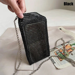 Rhinestone Crossbody Shoulder Bag Chain Mini Purse