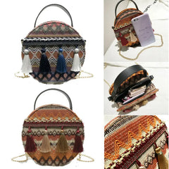 Summer Tassel Tote Messenger Cross Body Shoulder Bag