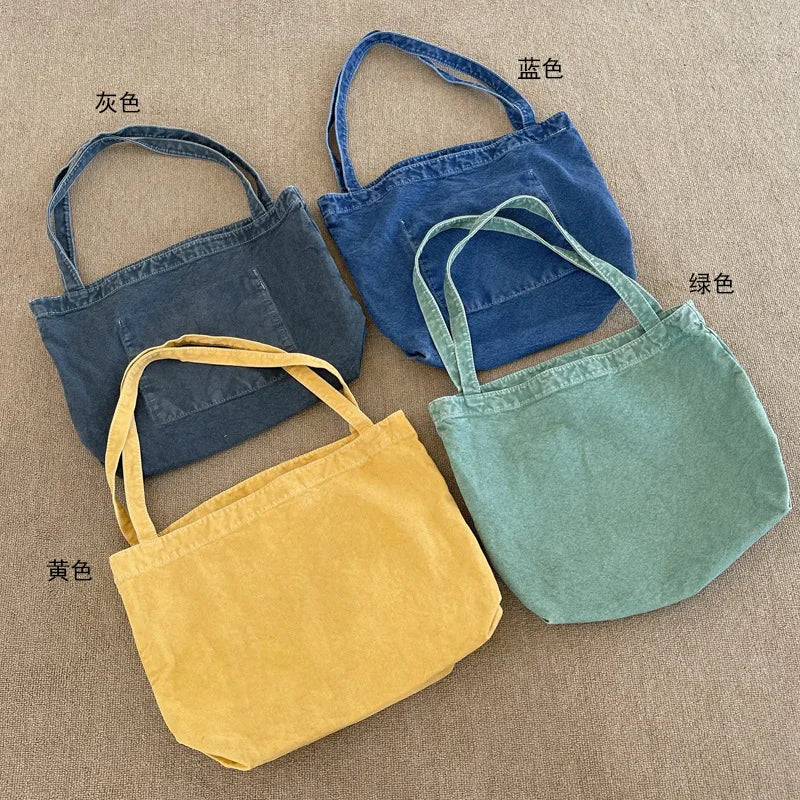 Canvas Crossbody Bags for Women Cotton Cloth School Bag