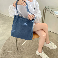 Canvas Crossbody Bags for Women Cotton Cloth School Bag