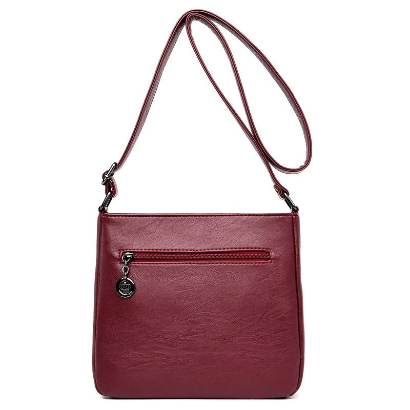 Women's Leather Satchel Shoulder Bag Crossbody Messenger Purse